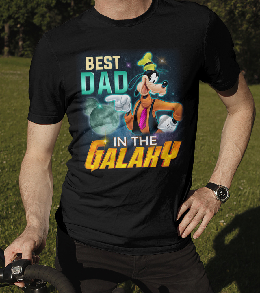 Best Dad IN The Galaxy Goofy T-Shirt