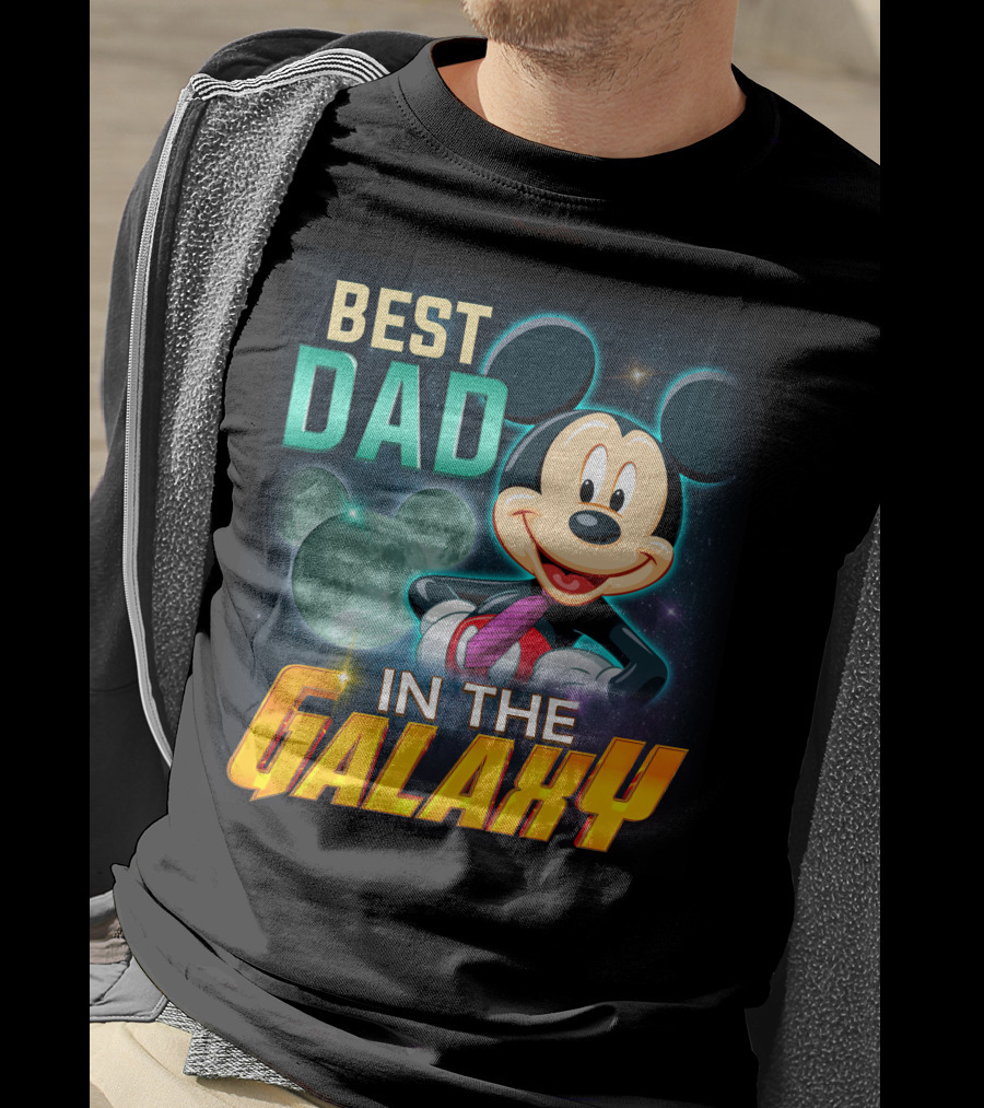 Best Dad Mickey IN The Galaxy T-Shirt