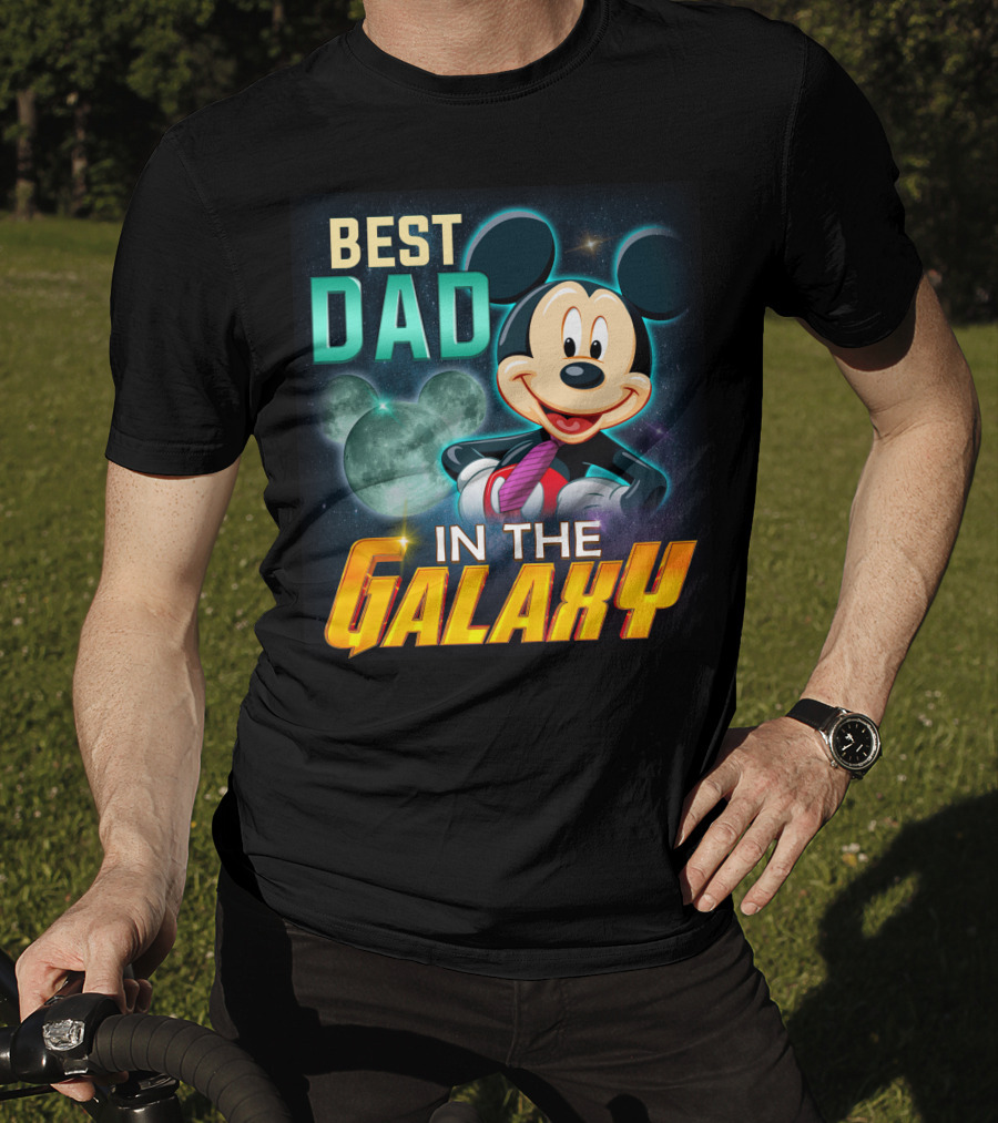 Best Dad Mickey IN The Galaxy T-Shirt