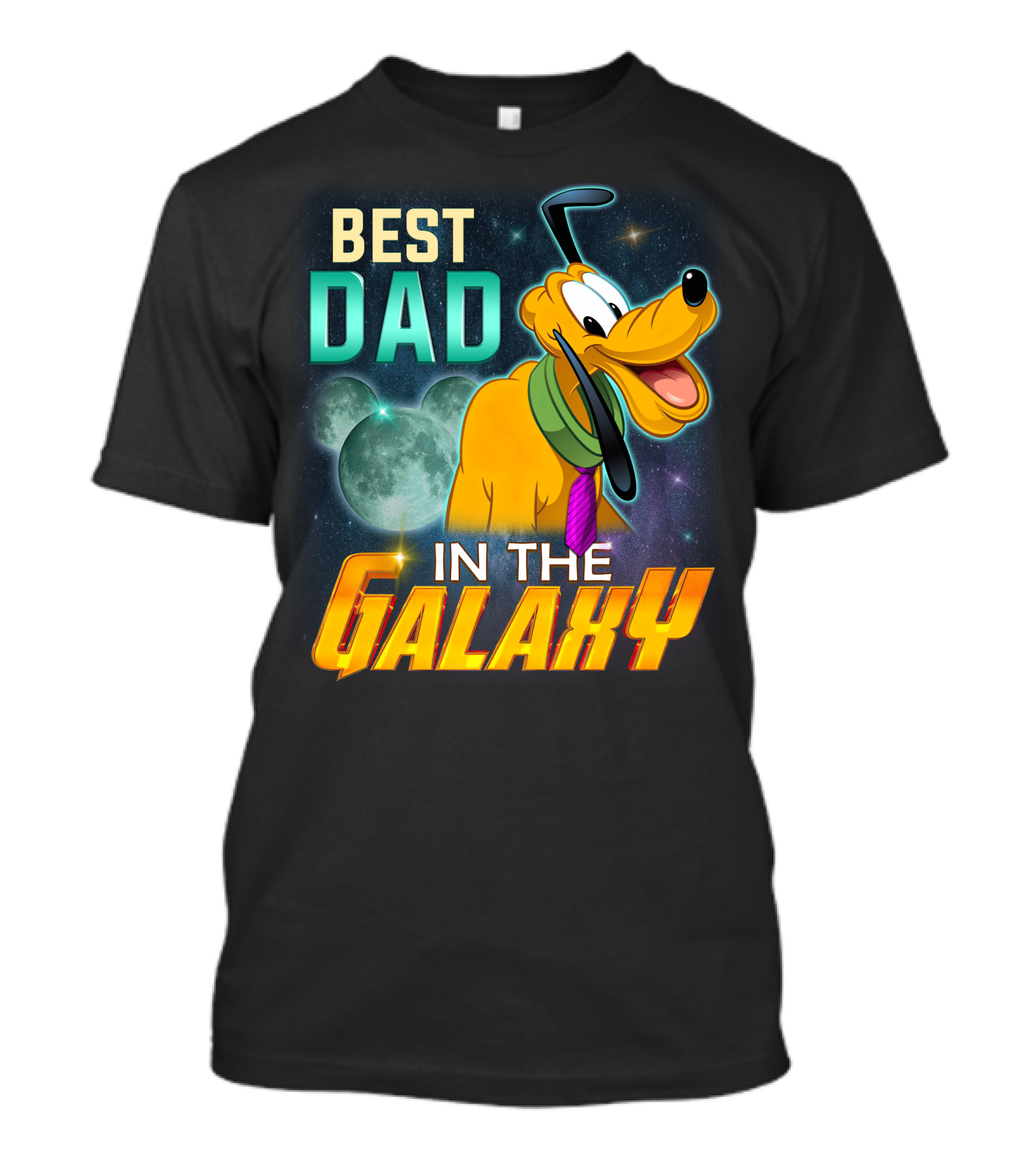 Best Dad Pluto IN The Galaxy T-Shirt