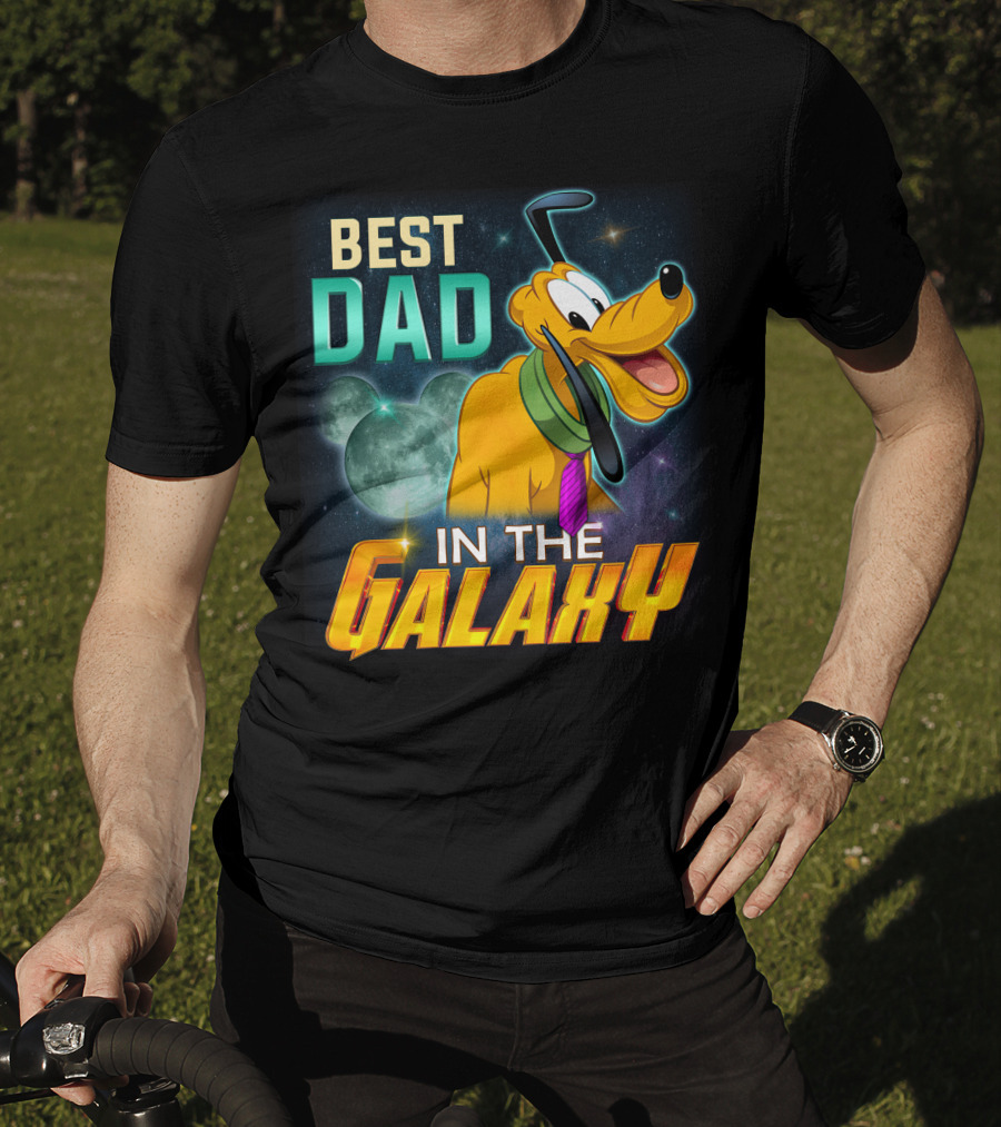 Best Dad Pluto IN The Galaxy T-Shirt