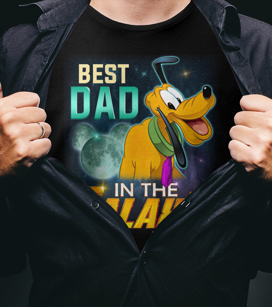 Best Dad Pluto IN The Galaxy T-Shirt