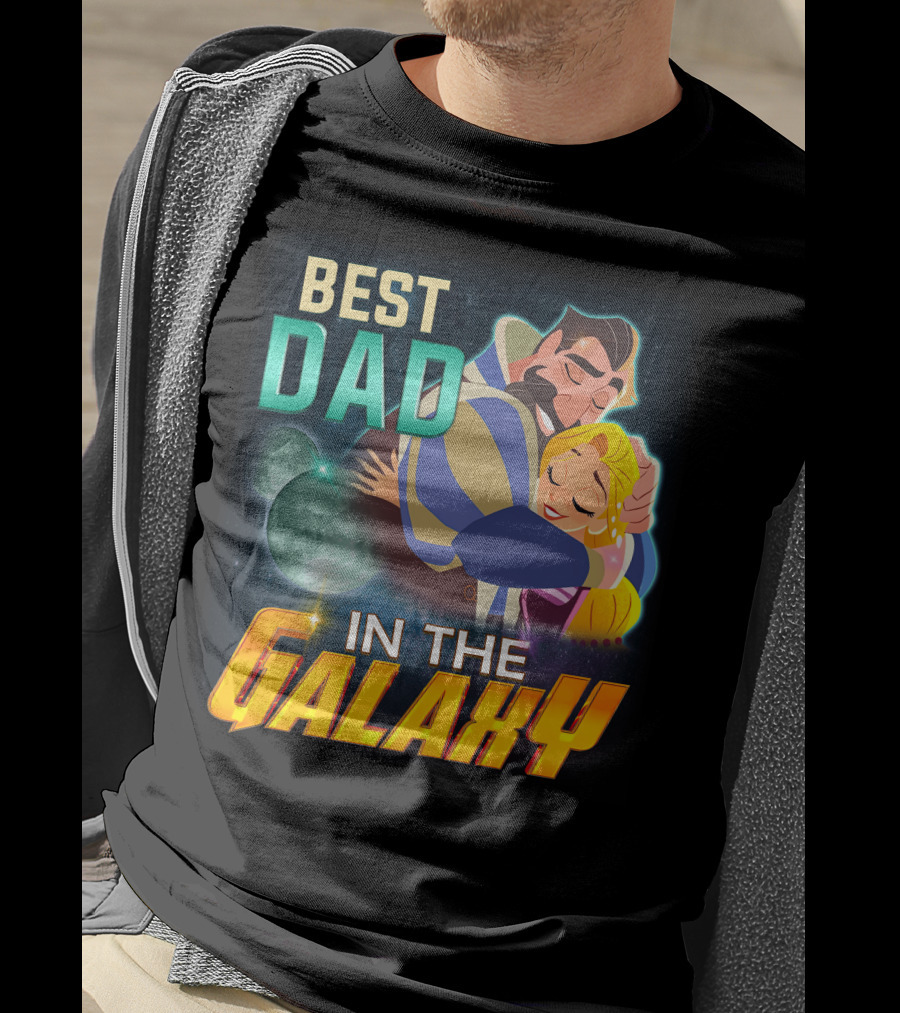 Best Dad Rapunzel IN The Galaxy T-Shirt