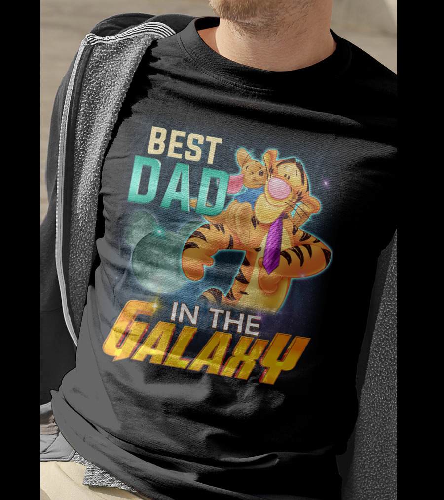 Best Dad Tigger IN The Galaxy T-Shirt