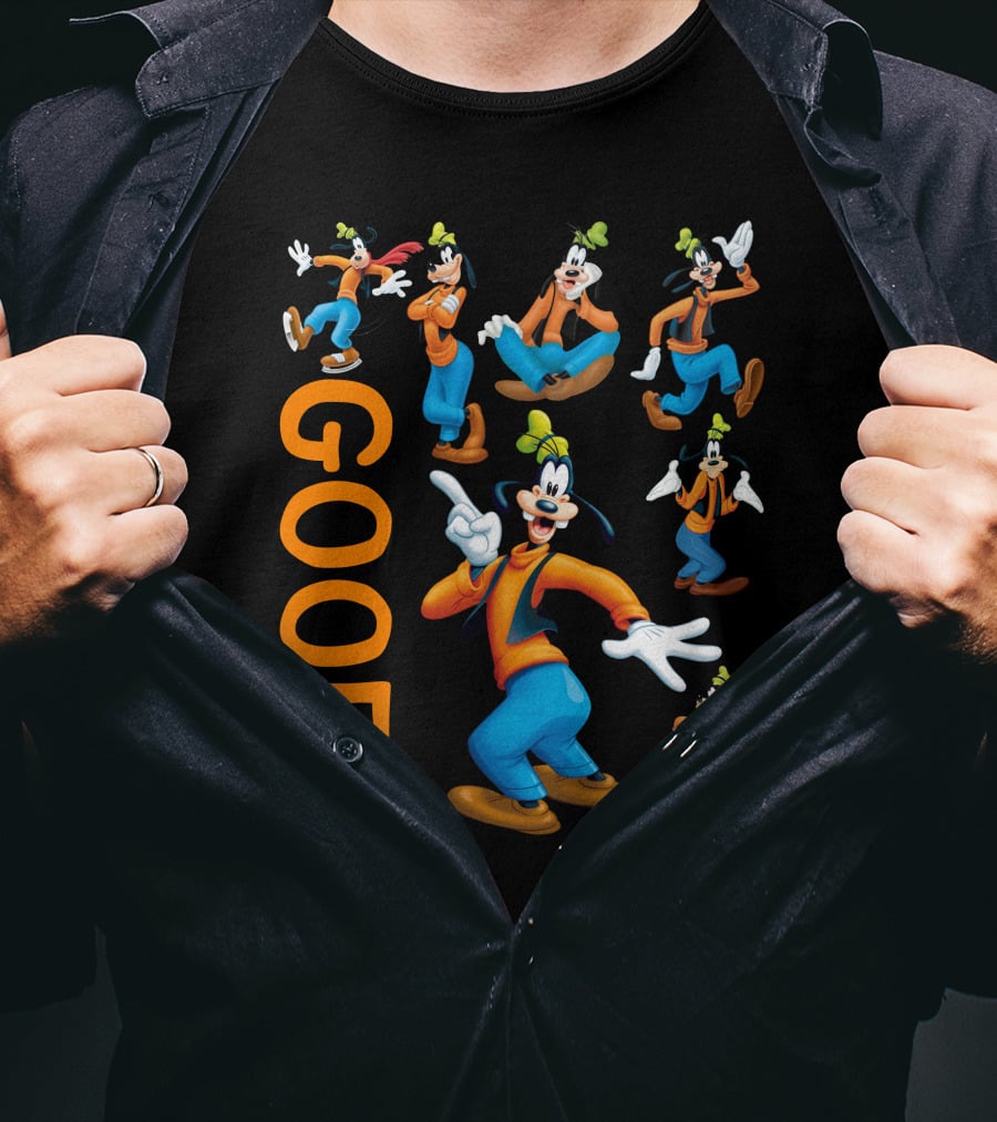 Goofy Vibrant Comic Character In Multiple Poses T-Shirt