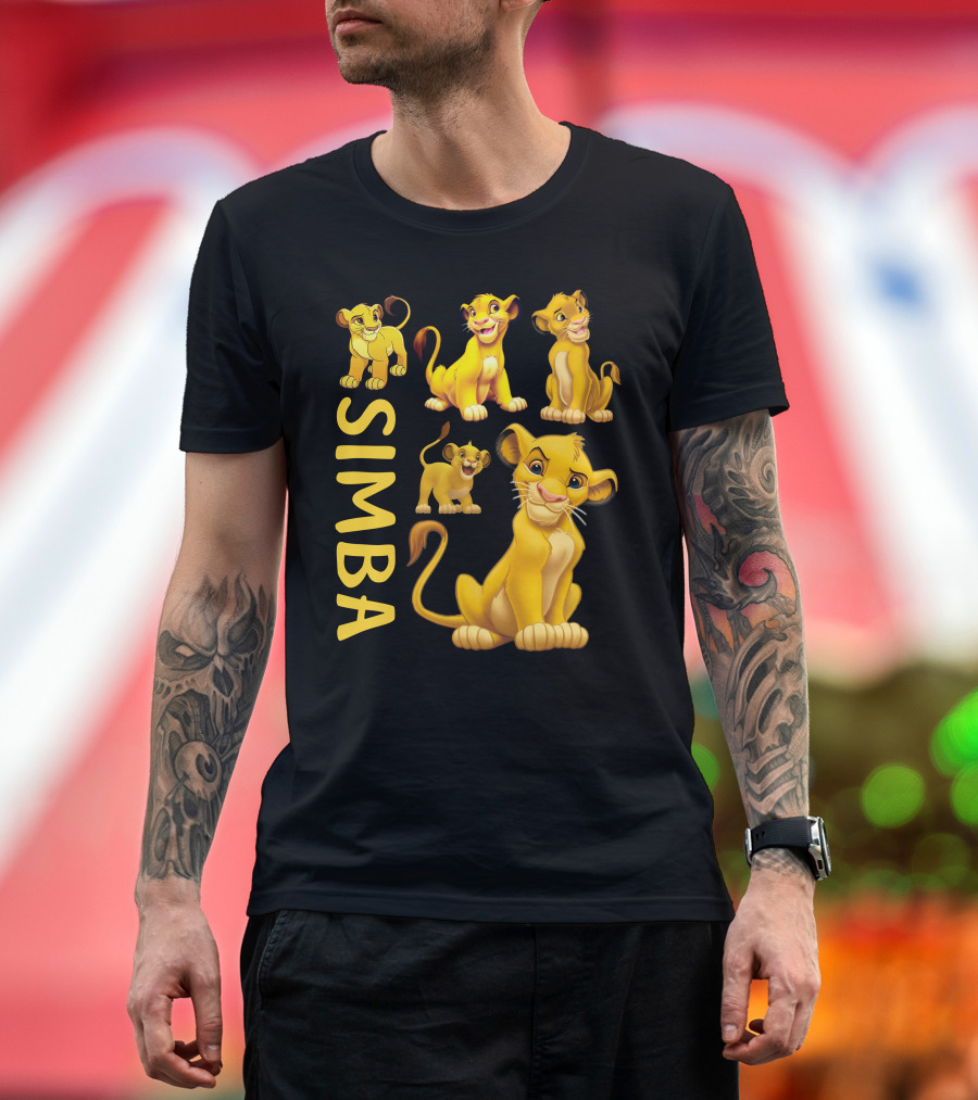 Simba Lion King Character Expressions Compilation T-Shirt