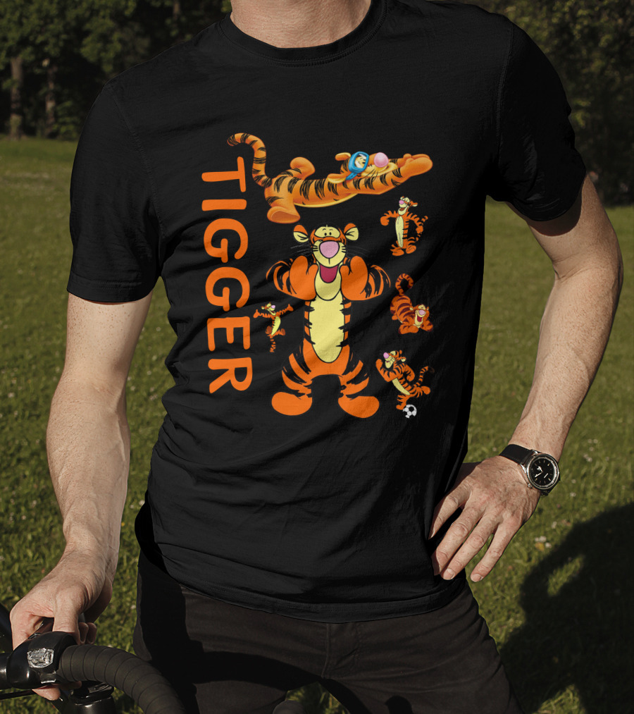 Tigger Playful Energetic Poses Collection T-Shirt