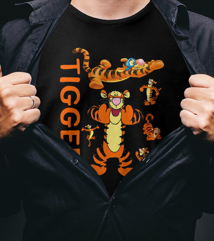 Tigger Playful Energetic Poses Collection T-Shirt