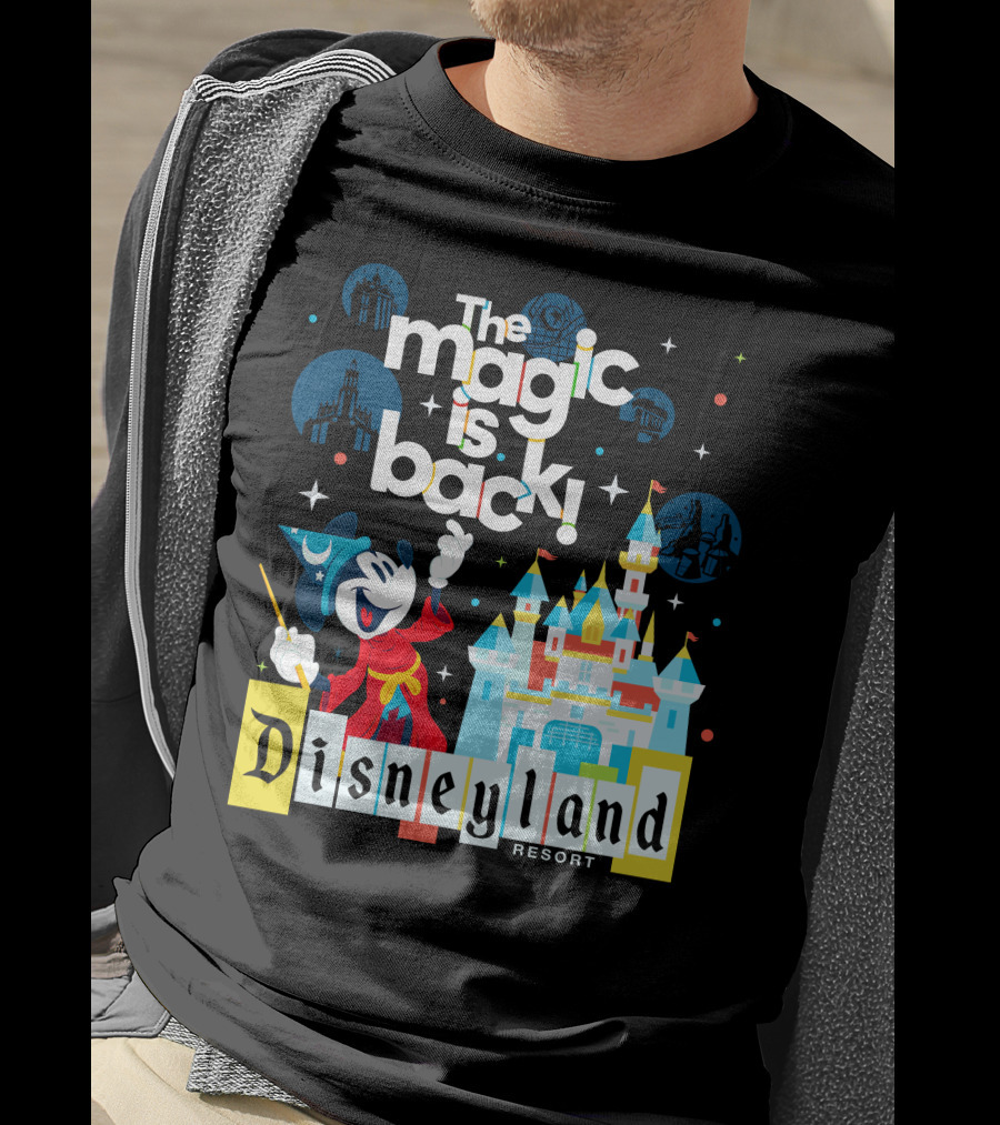 The Magic Is Back Disneyland Resort Mickey Castle T-Shirt