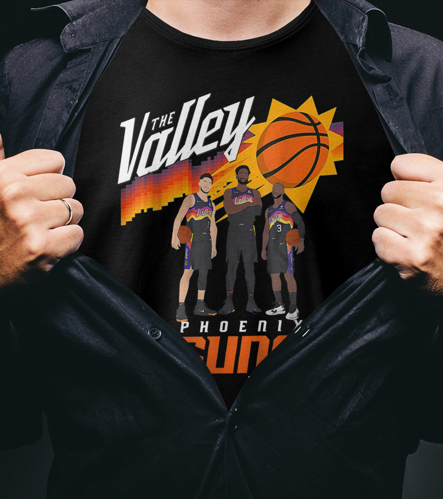 The Valley Phoenix Suns Basketball Players T-Shirt
