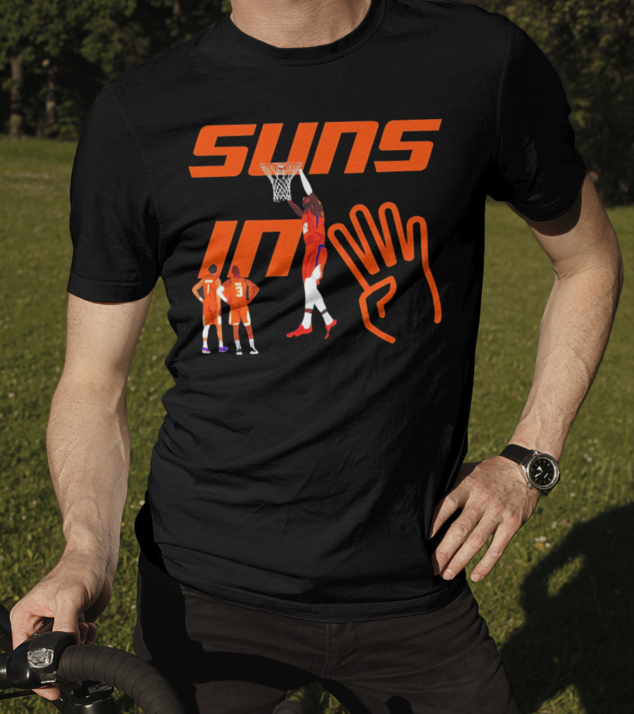 Suns In Four Basketball Slam Dunk Gesture T-Shirt