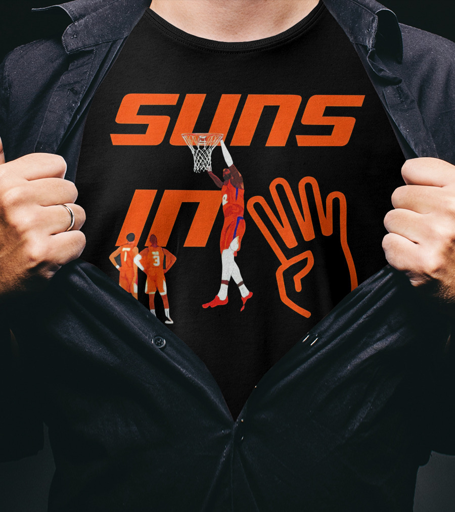 Suns In Four Basketball Slam Dunk Gesture T-Shirt