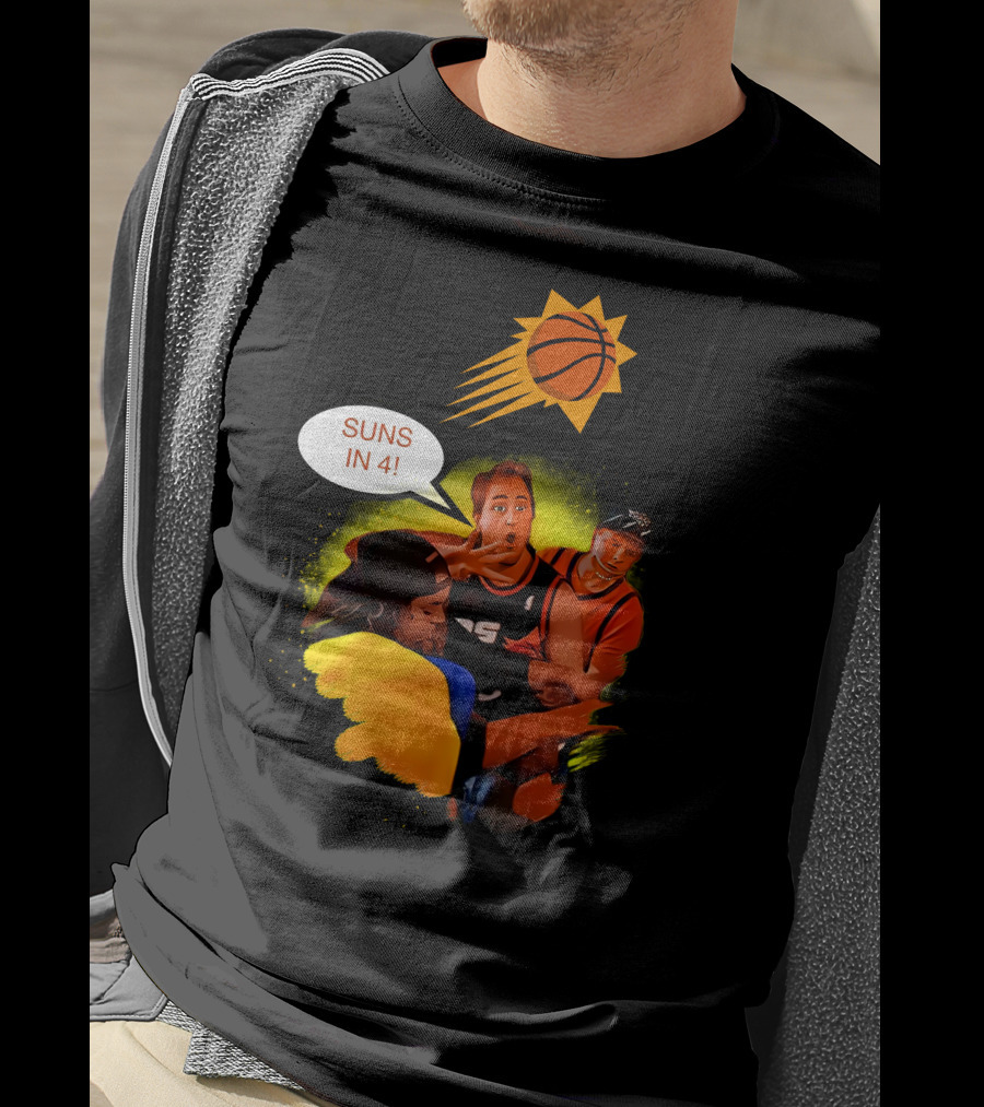 Phoenix Suns Playoffs Basketball Suns In Four Celebration T-Shirt