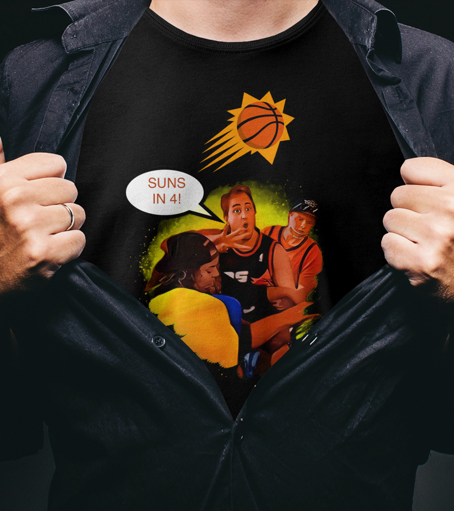 Phoenix Suns Playoffs Basketball Suns In Four Celebration T-Shirt