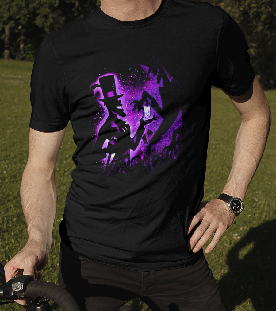 Dr. Facilier Shadow Silhouette Purple Magic Card Tarot T-Shirt