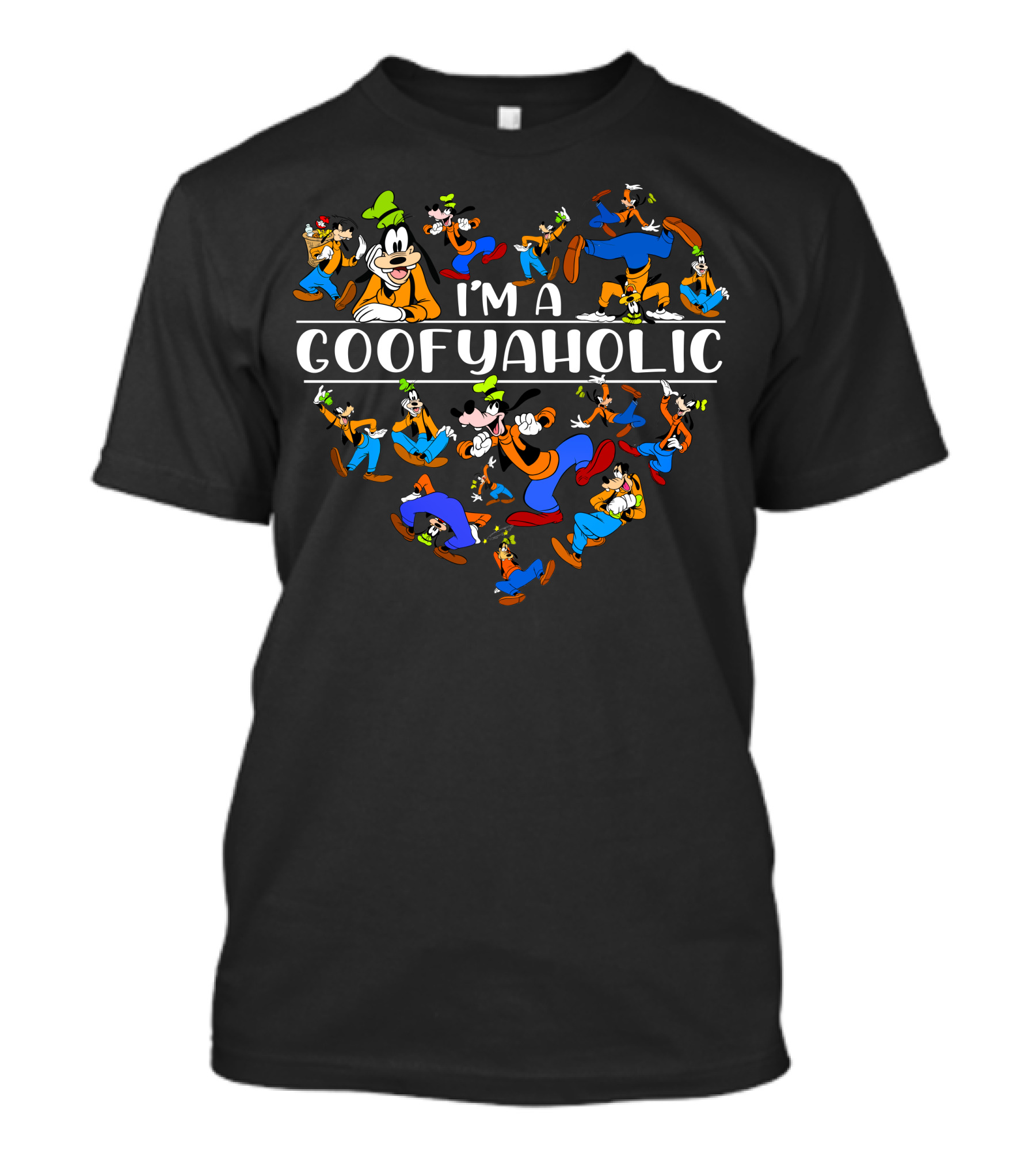 I'm A Goofyaholic Disney Goofy Character Heart T-Shirt