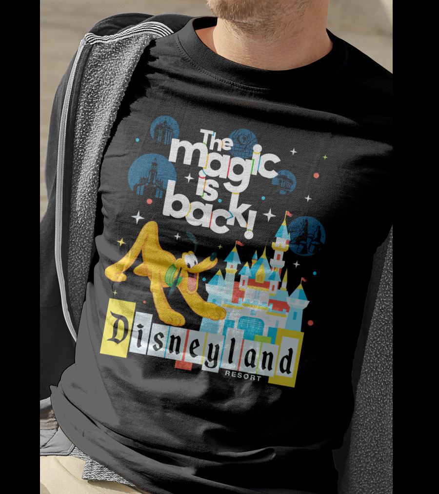 The Magic Is Back Disneyland Resort Pluto T-Shirt