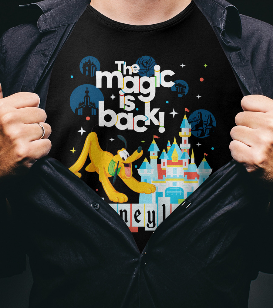 The Magic Is Back Disneyland Resort Pluto T-Shirt