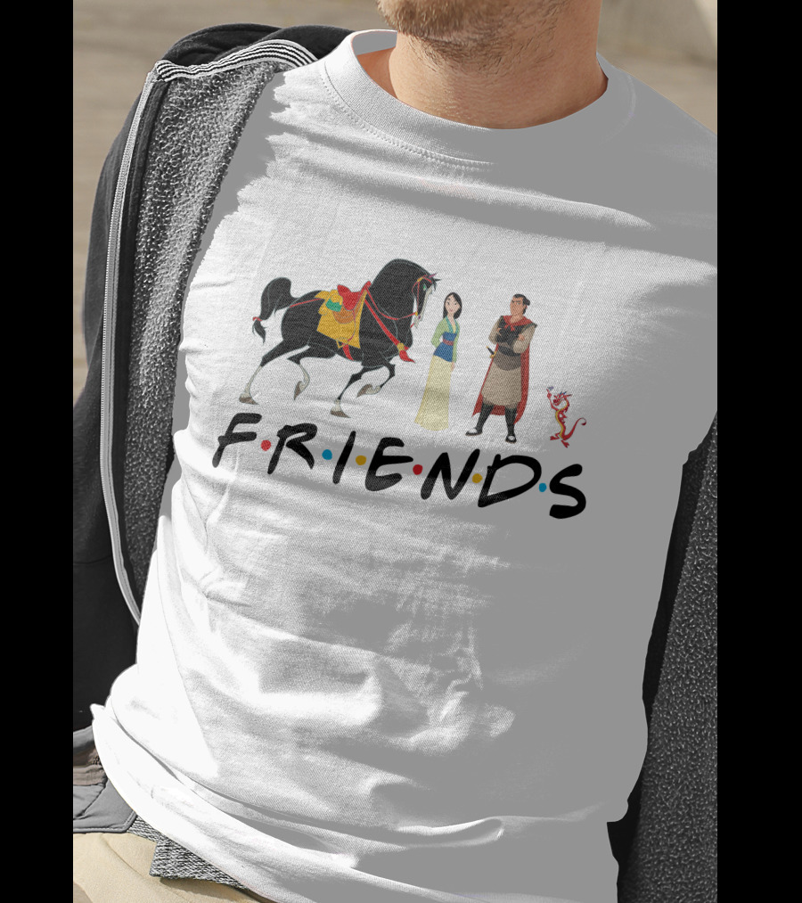 Mulan Characters Friends Style T-Shirt