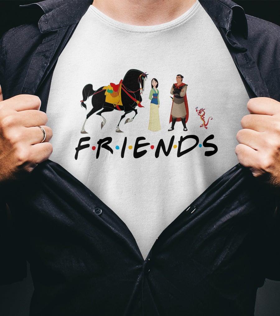 Mulan Characters Friends Style T-Shirt