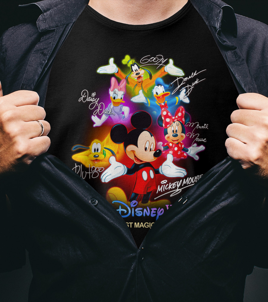 Walt Disney World Mickey Mouse Minnie Mouse Donald Duck Daisy Duck Goofy Pluto The World's Most Magical Celebration T-Shirt