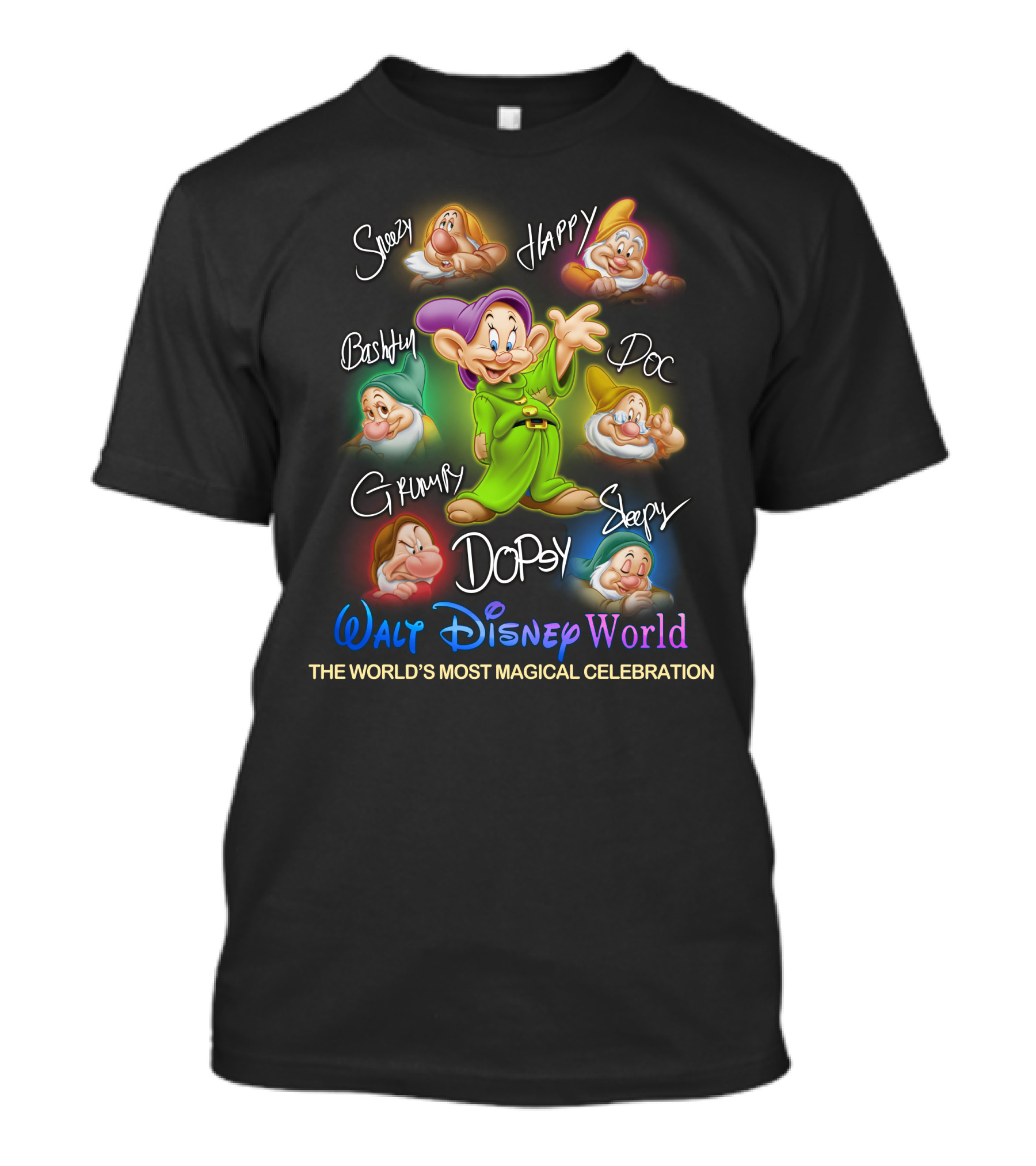 Walt Disney World Seven Dwarfs The World's Most Magical Celebration T-Shirt