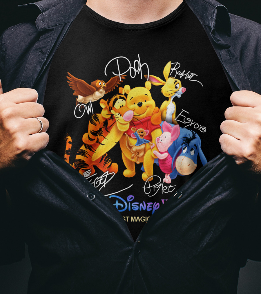 Walt Disney World Pooh Tigger Piglet Eeyore Rabbit Owl The World's Most Magical Celebration T-Shirt
