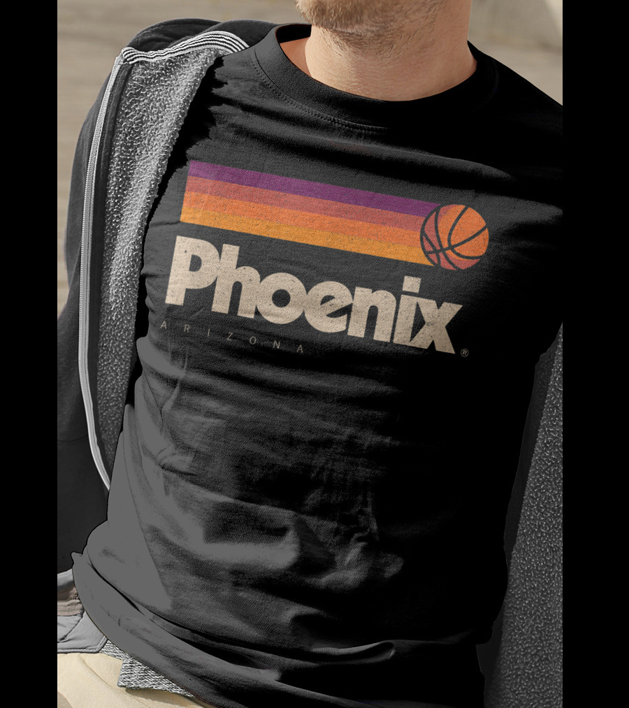 Phoenix Arizona Basketball Retro Style T-Shirt