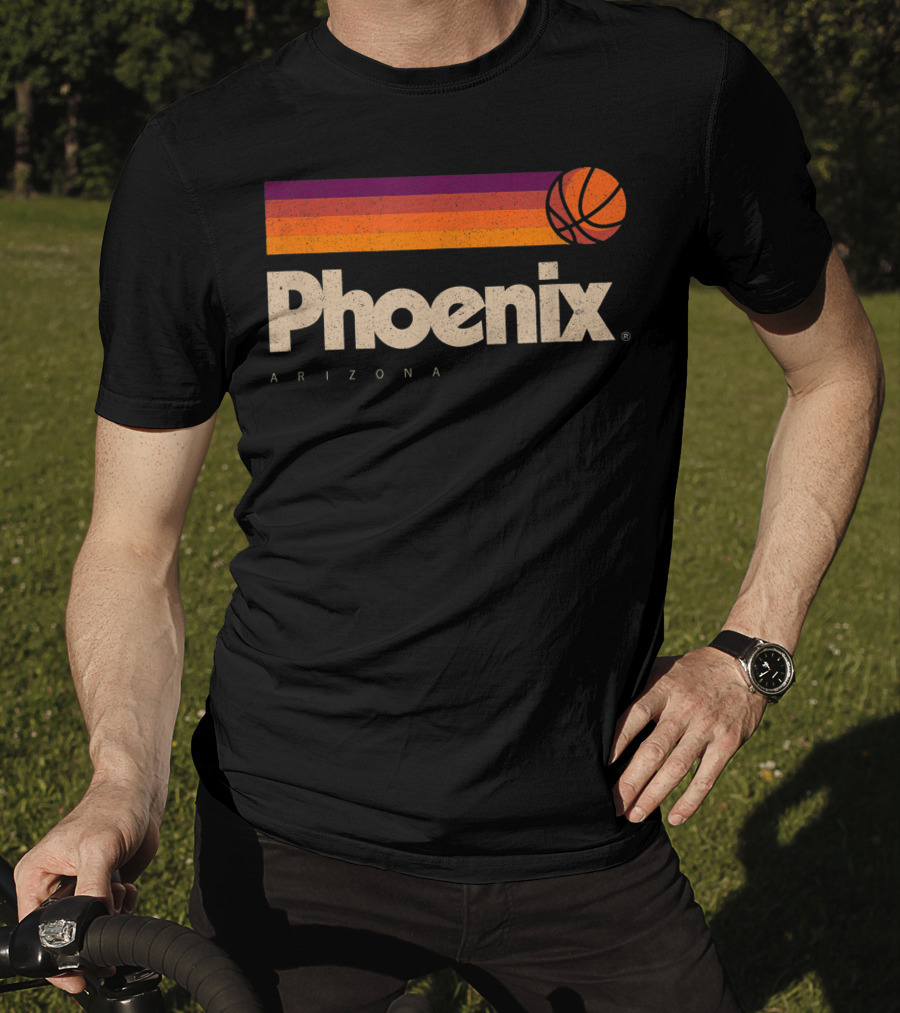 Phoenix Arizona Basketball Retro Style T-Shirt