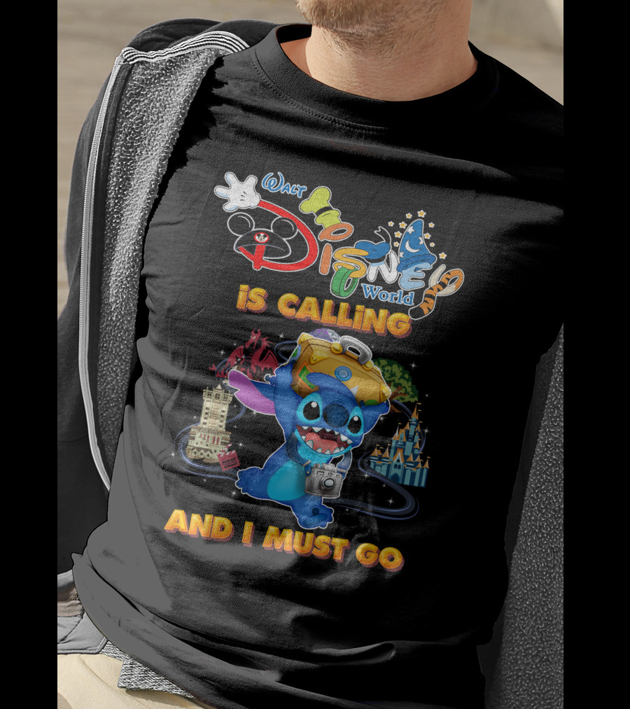 Walt Disney World Is Calling And I Must Go Stitch T-Shirt