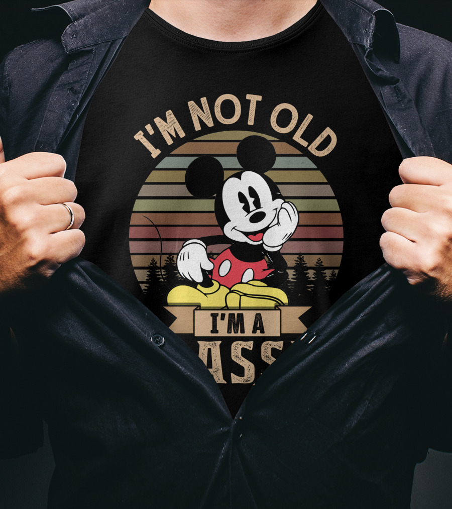 I'm Not Old I'm A Classic Mickey Vintage Disney Character T-Shirt