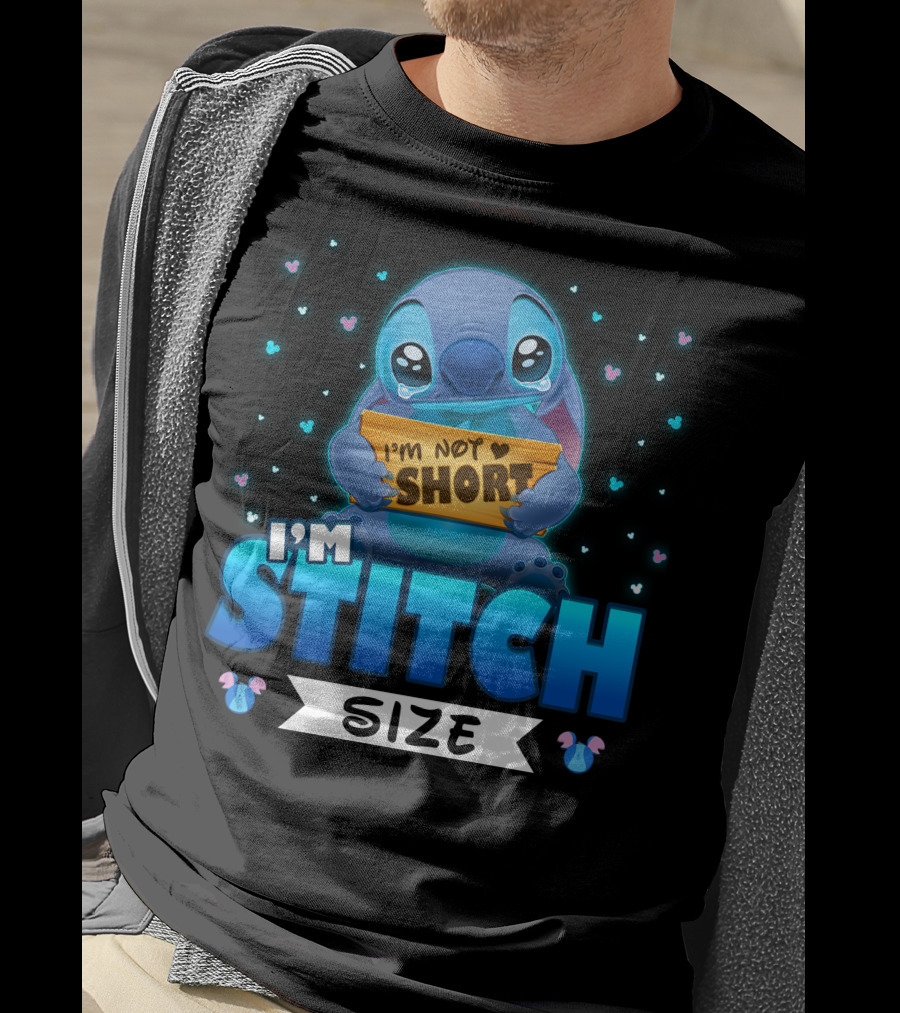 I'm Stitch I'm Not Short Size T-Shirt