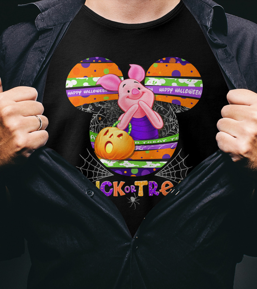 Happy Halloween Piglet Trick Or Treat T-Shirt