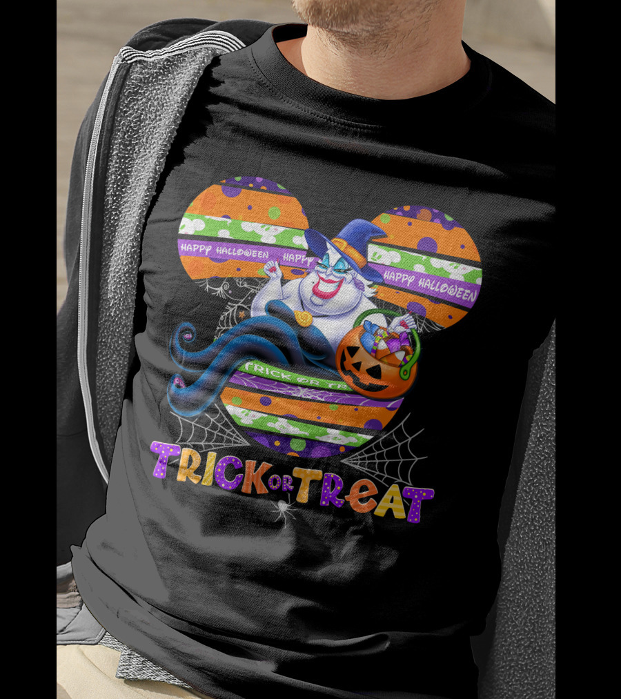 Ursula Trick Or Treat Happy Halloween T-Shirt