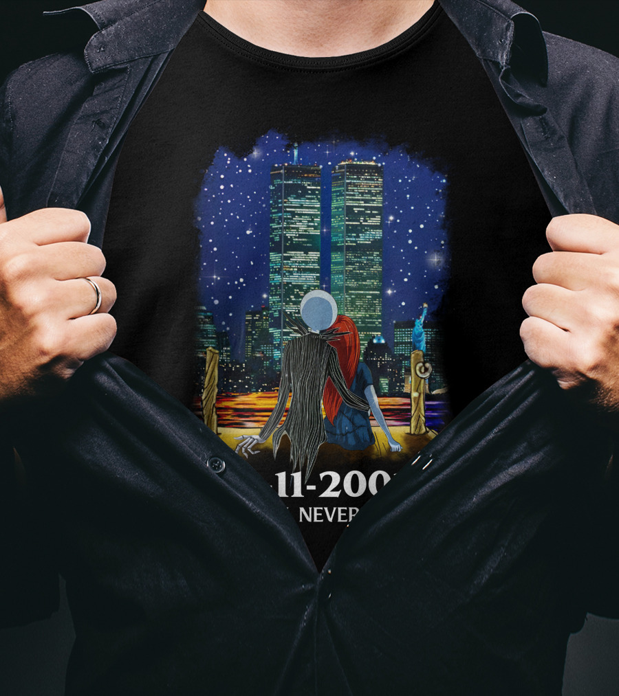Jack & Sally 9-11-2001 We Will Never Forget T-Shirt