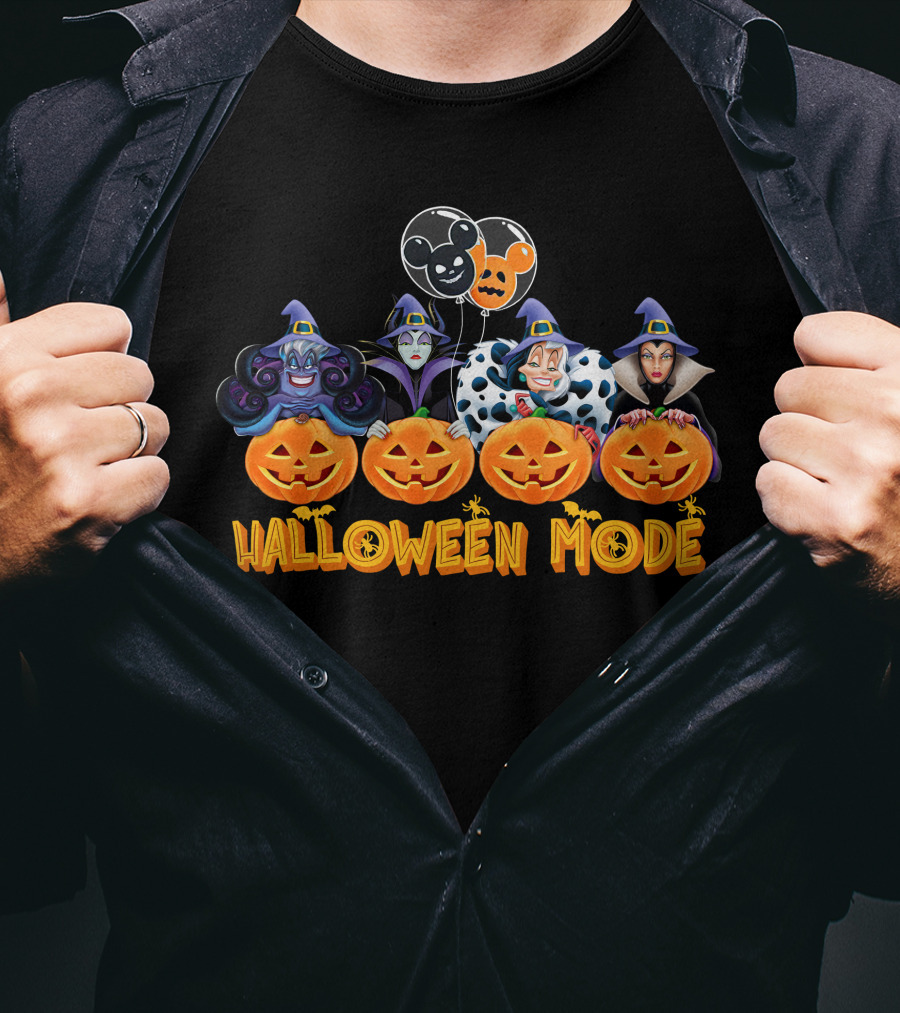 Halloween Mode Villains Pumpkins T-Shirt