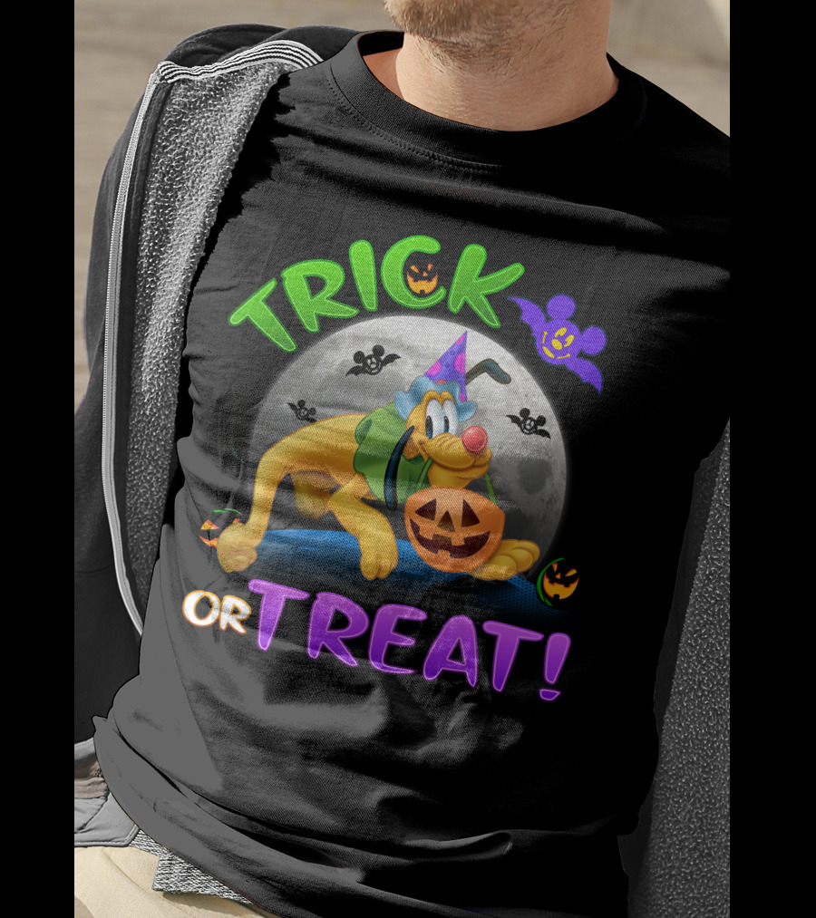 Trick Or Treat Pluto Halloween Disney T-Shirt
