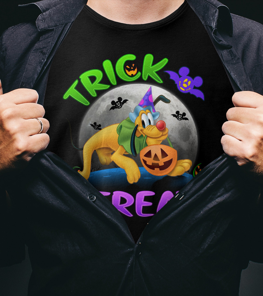 Trick Or Treat Pluto Halloween Disney T-Shirt