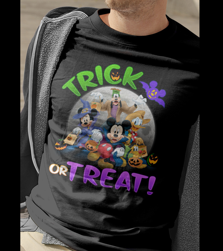 Trick Or Treat Mickey And Friends Halloween Adventure T-Shirt