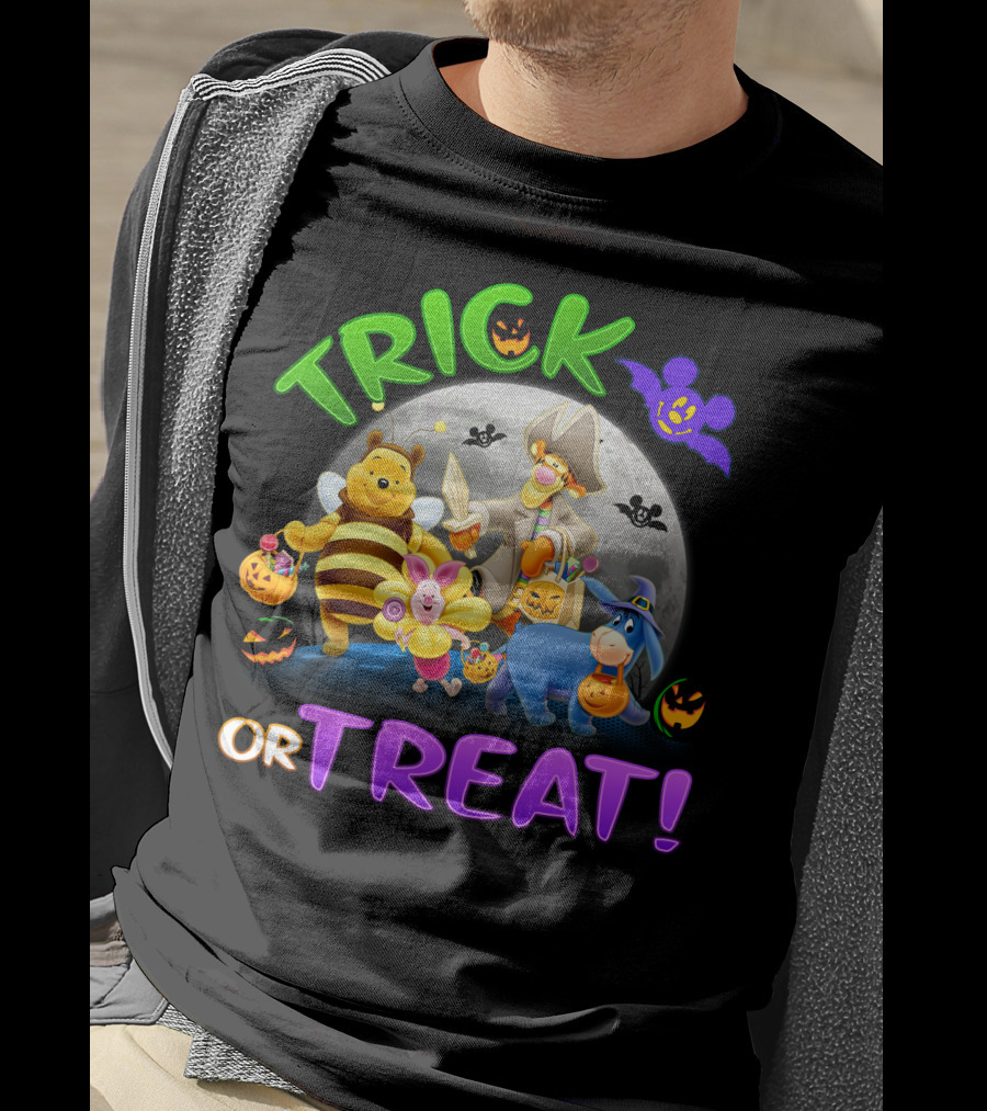Trick Or Treat Winnie The Pooh Halloween Adventure T-Shirt