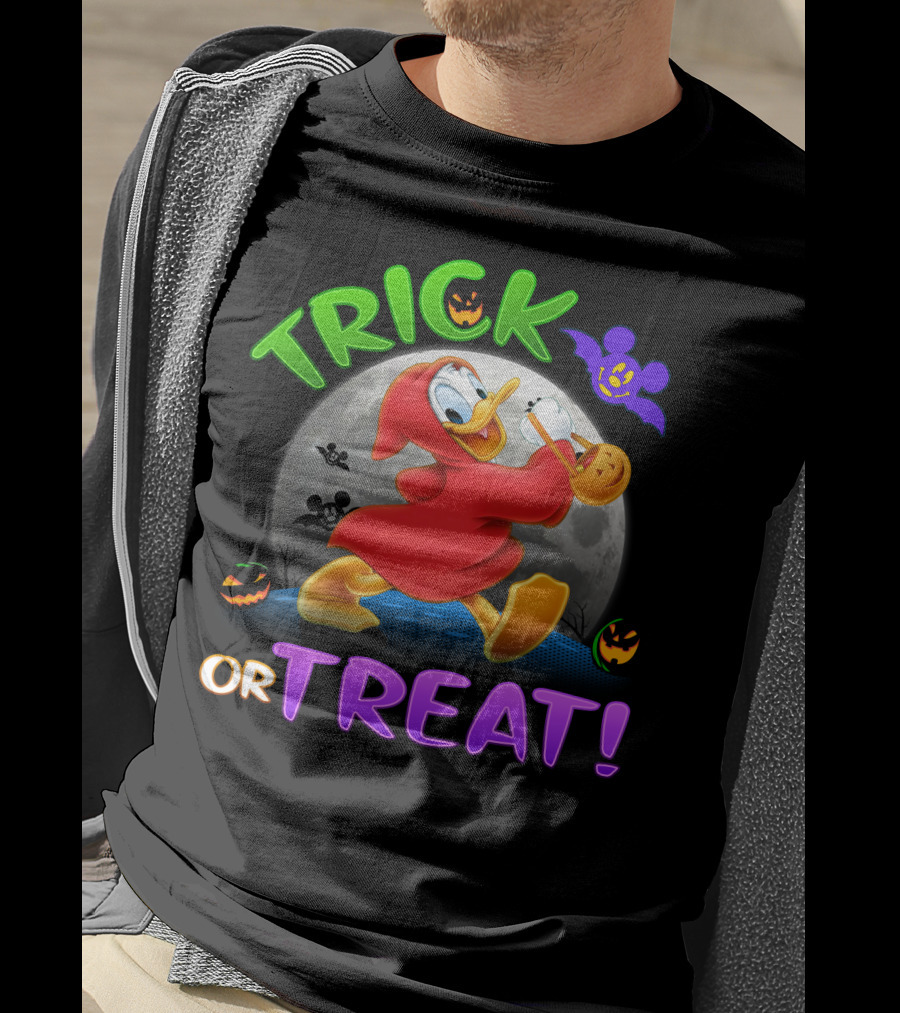 Trick Or Treat Donald Duck Halloween Disney T-Shirt