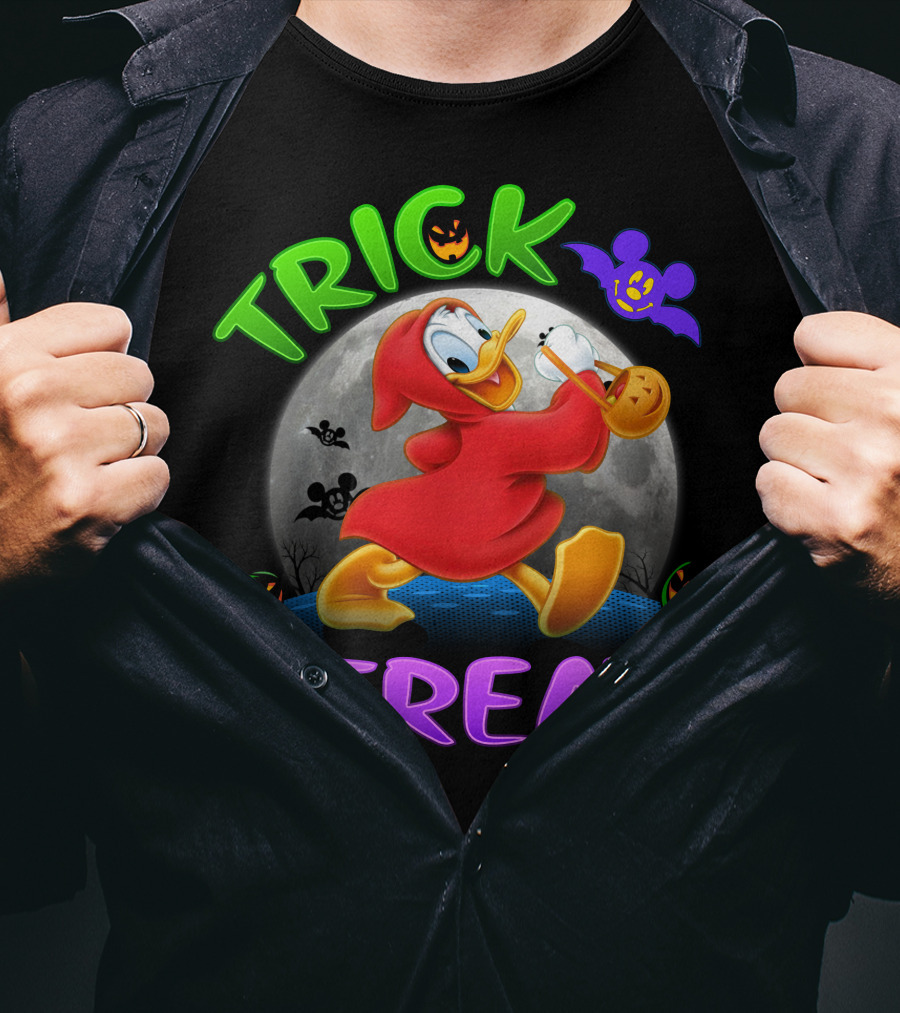 Trick Or Treat Donald Duck Halloween Disney T-Shirt