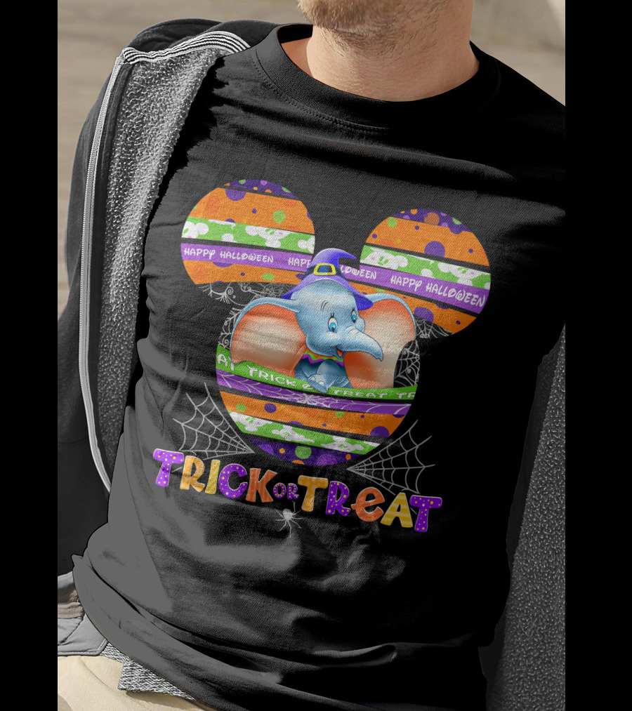 Dumbo Trick Or Treat Happy Halloween T-Shirt