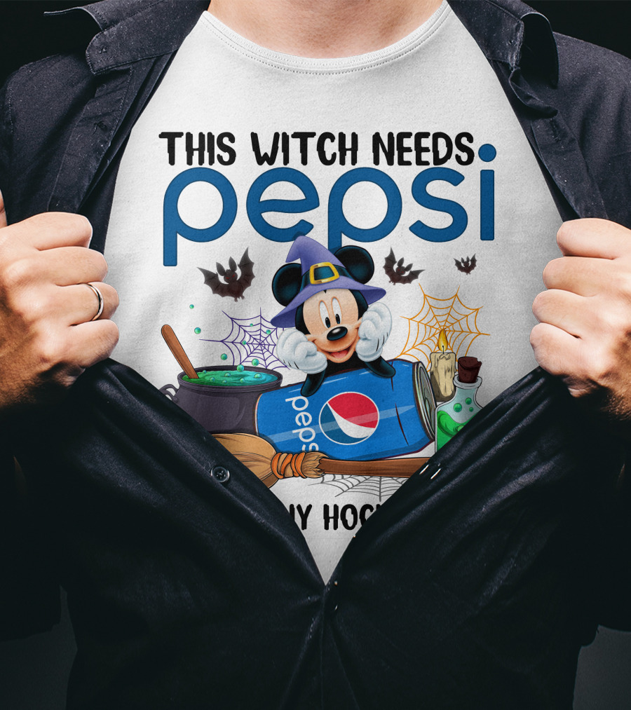 This Witch Needs Pepsi With Mickey Before Any Hocus Pocus T-Shirt