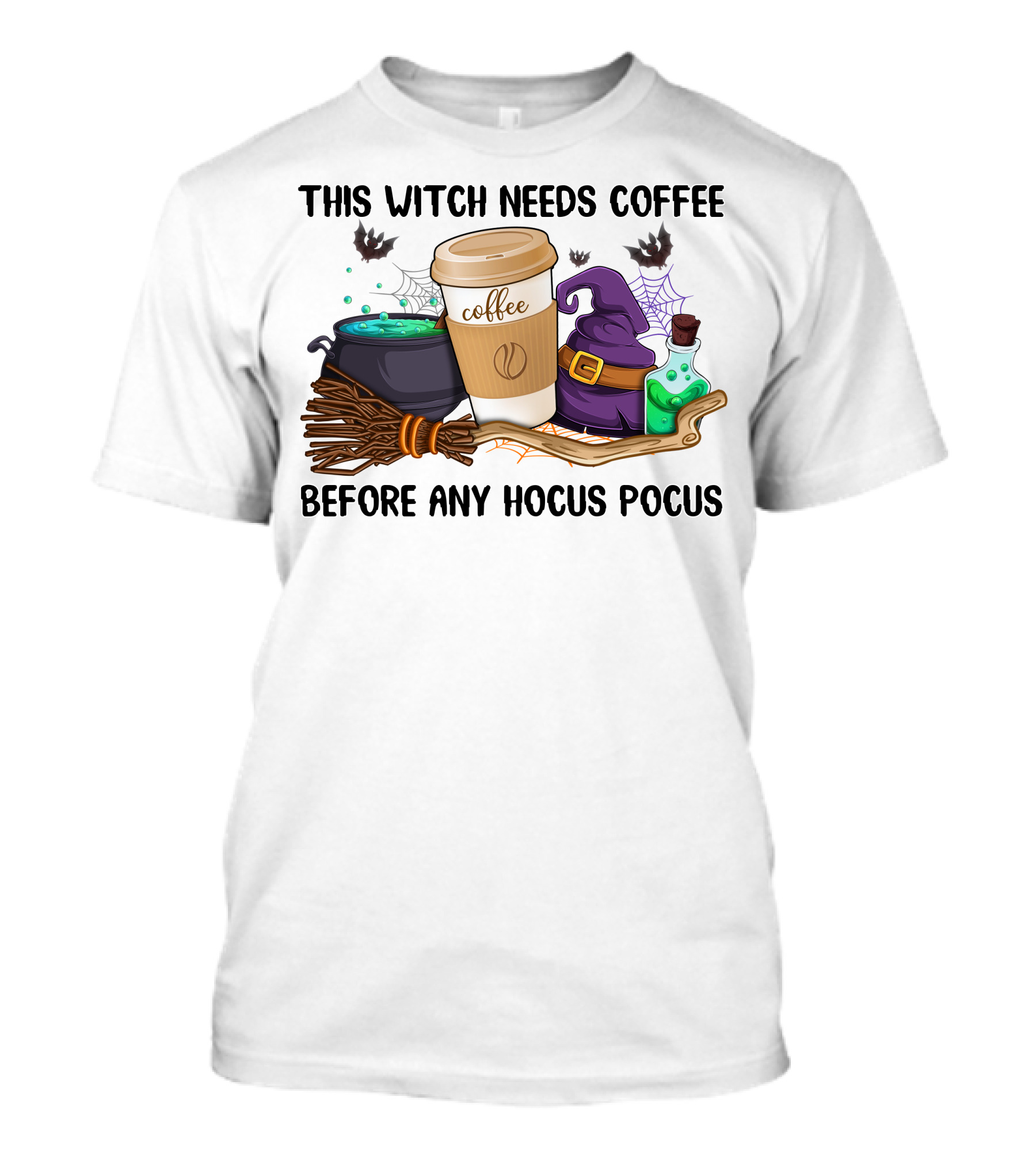This Witch Needs Coffee Before Any Hocus Pocus T-Shirt