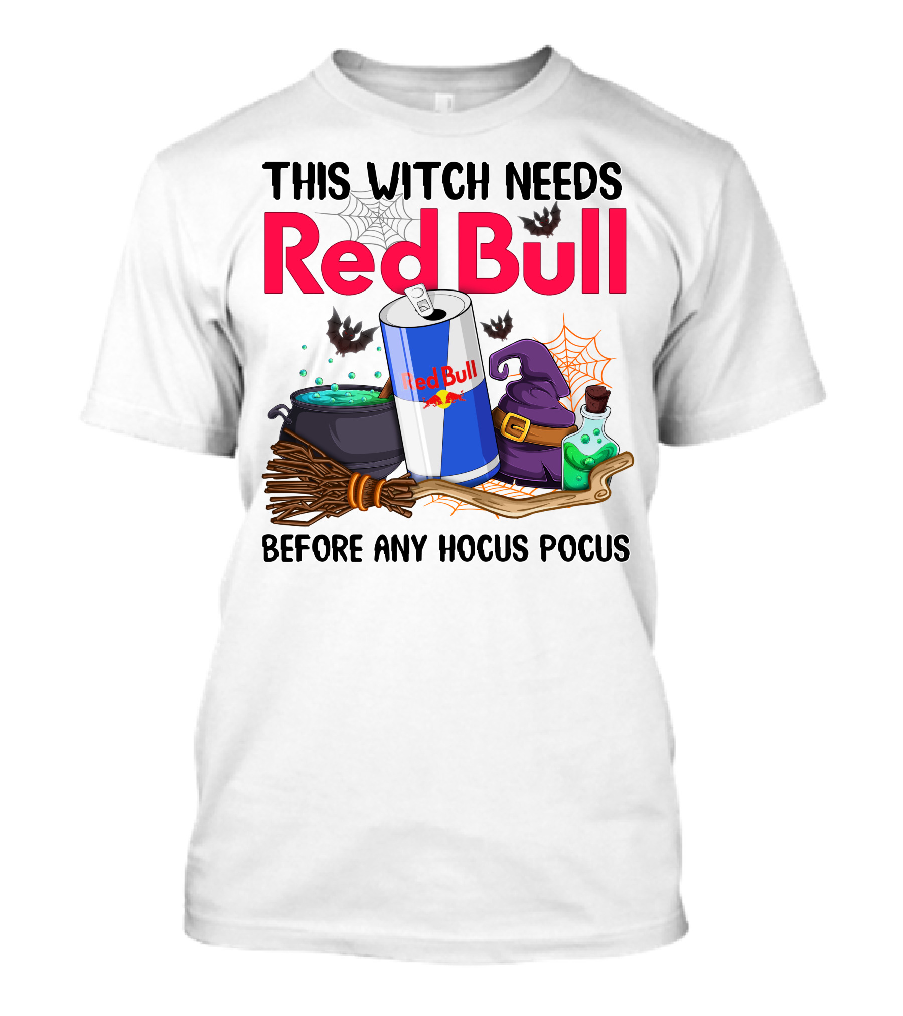 This Witch Needs Red Bull Before Any Hocus Pocus T-Shirt