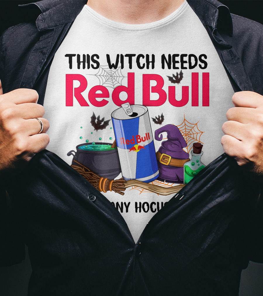 This Witch Needs Red Bull Before Any Hocus Pocus T-Shirt