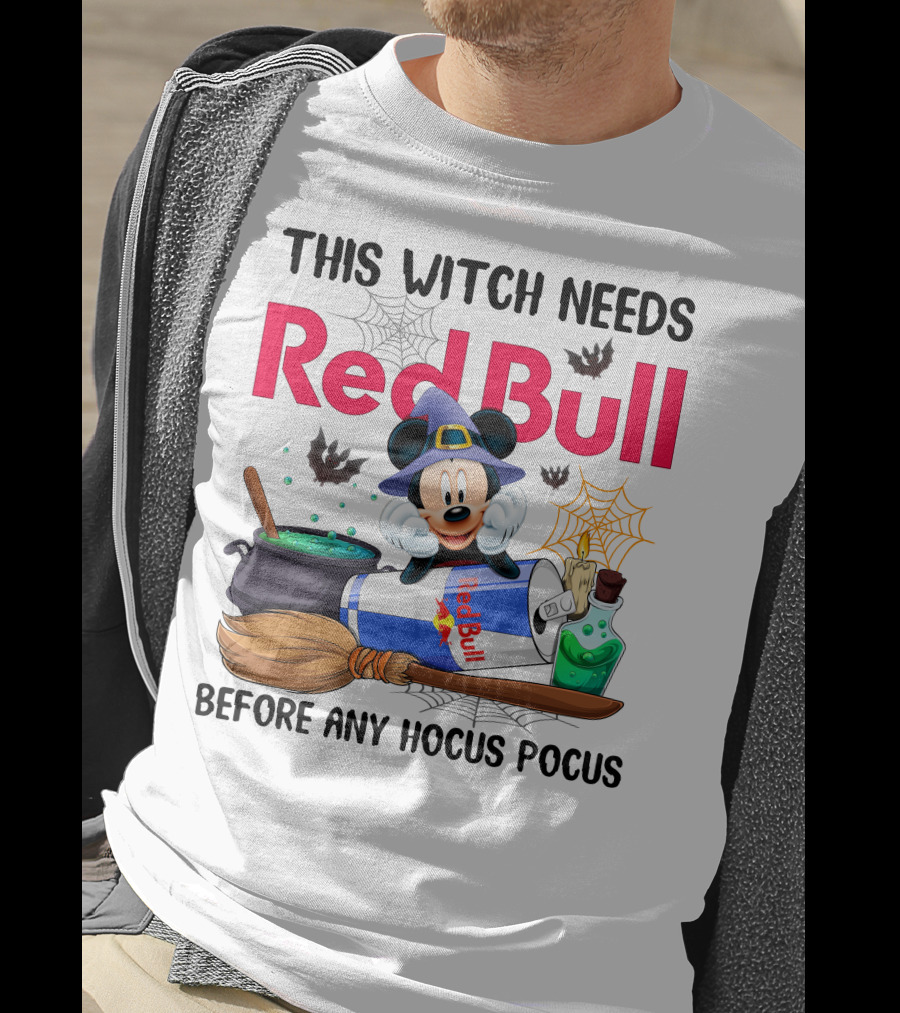 This Witch Needs Red Bull Before Any Hocus Pocus T-Shirt