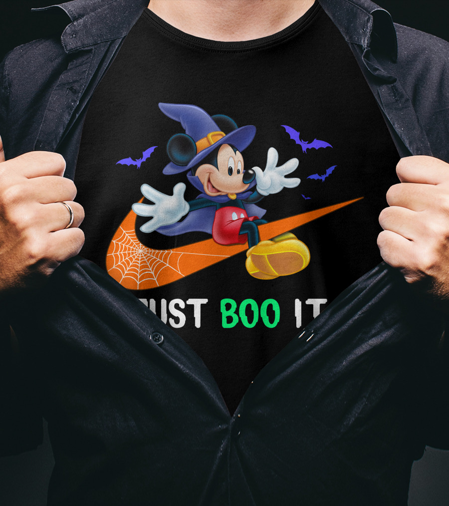 JUST BOO IT Mickey Witch Halloween T-Shirt