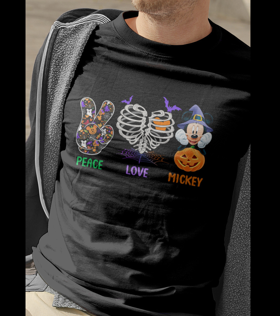 Peace Love Mickey Halloween Magic T-Shirt